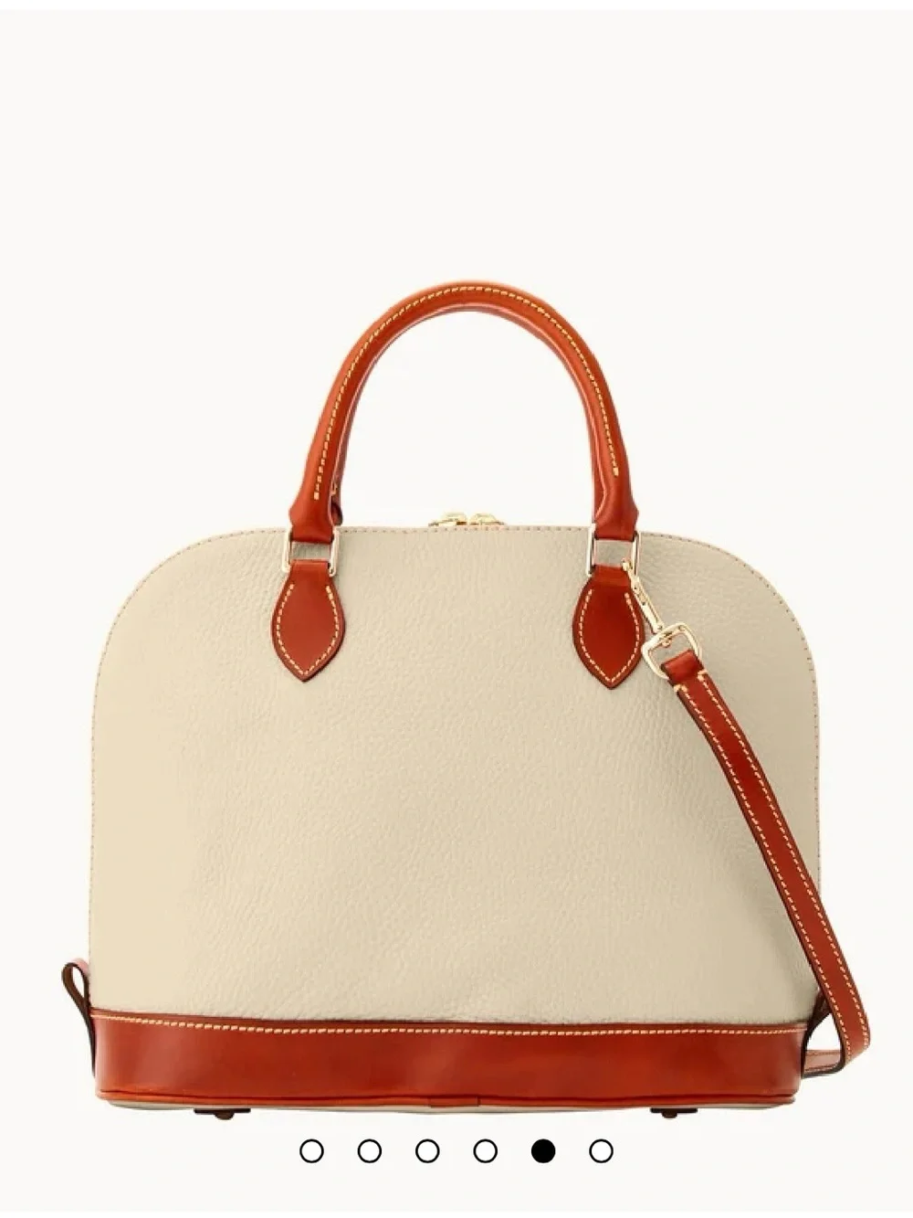 Dooney Bourke Women's Pebble Zip Zip Satchel Bone - SKU A646358